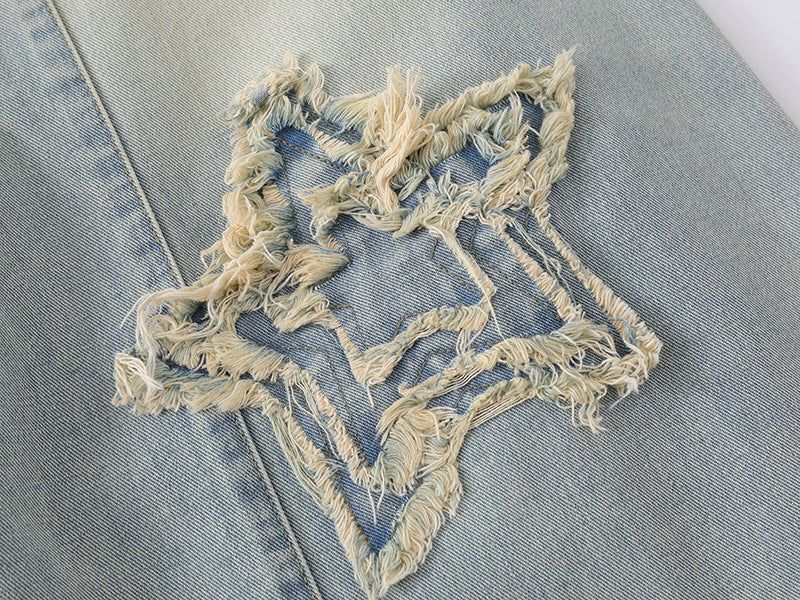 Rough Star Distressed Denim Pants