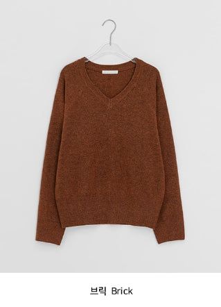 Husit Color Wool V-Neck Knit