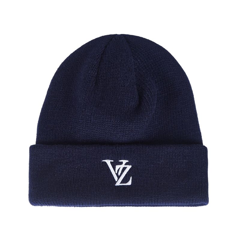3D Monogram Beanie Navy