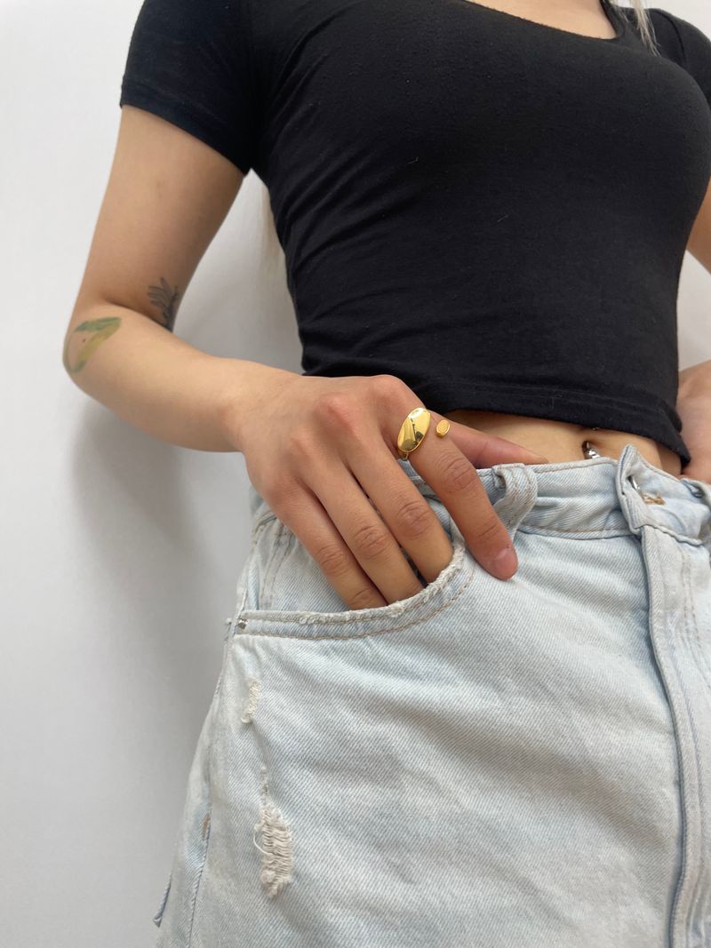 no.44 ring gold (#13 freesize)
