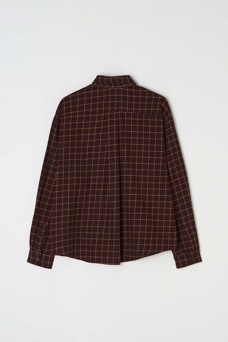 Bein check shirt_wine