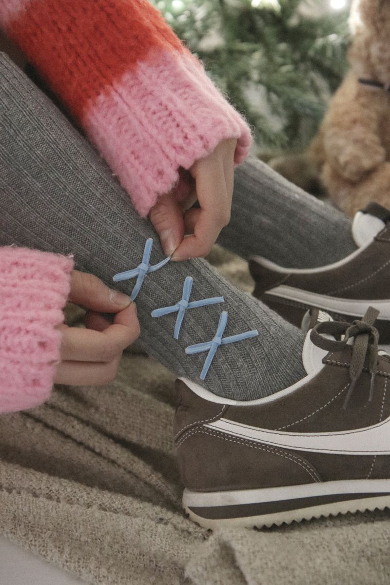 wool ribbon socks (2colors)