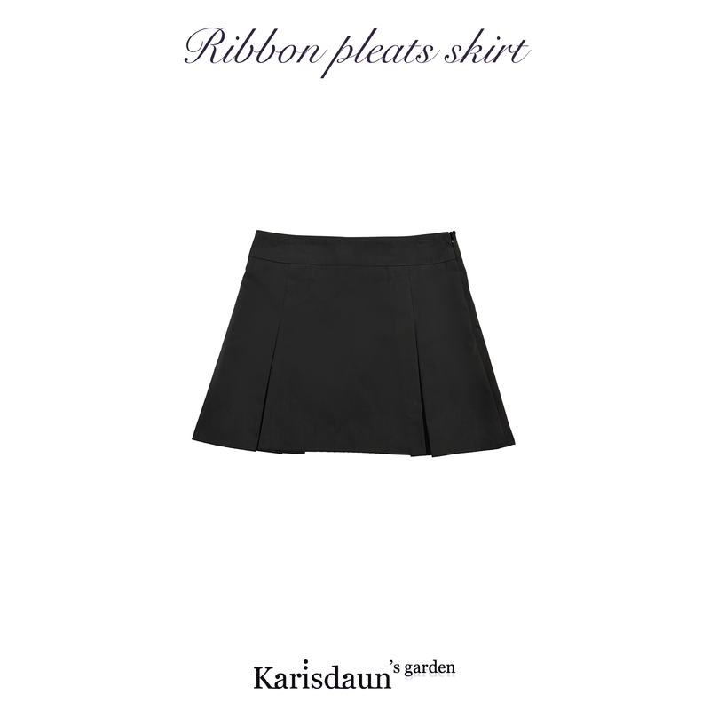 Ribbon pleats skirt