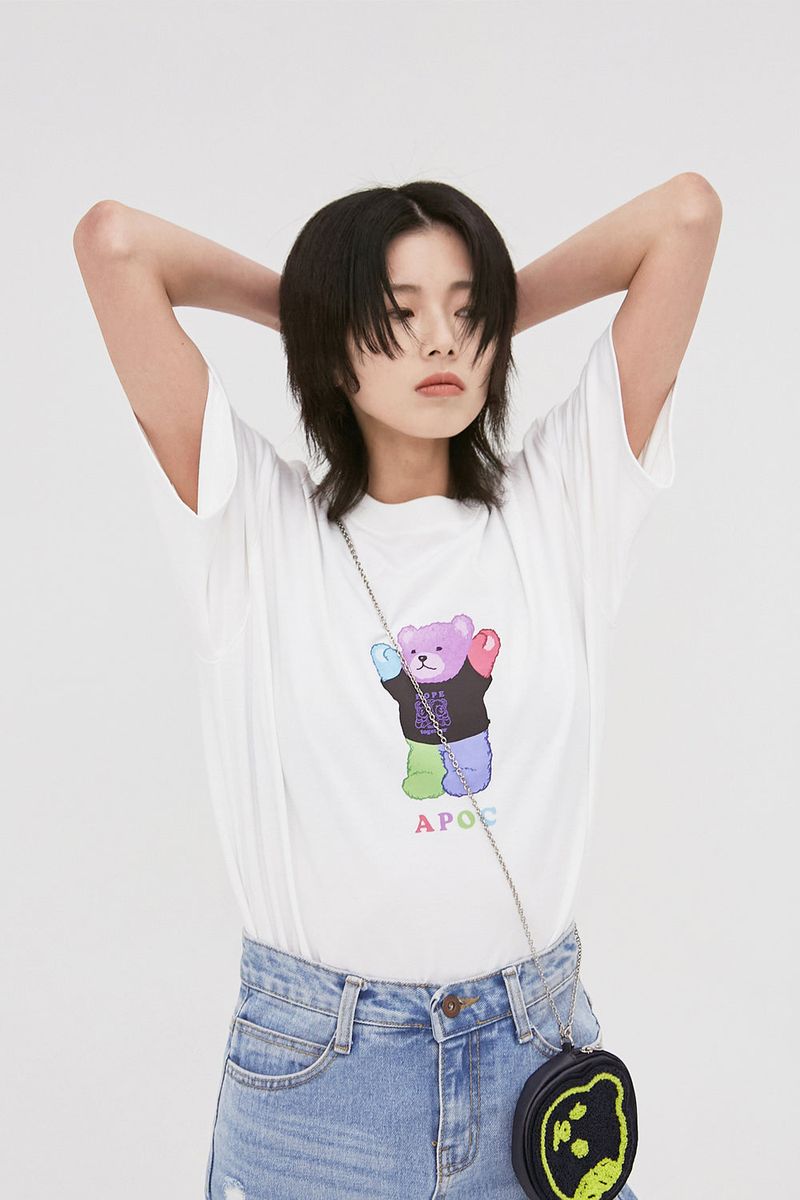 APIECEOFCAKE（ピースオブケイク）の「HTT Signature Bear Tee_White（Tops）」