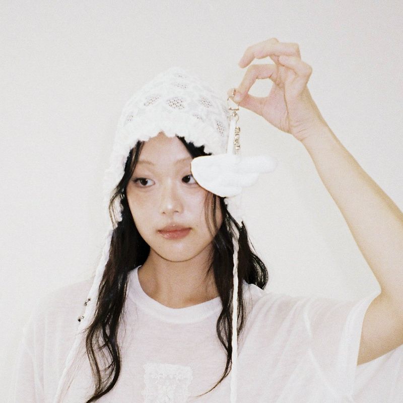 Angel Wing Keyring - WHITE