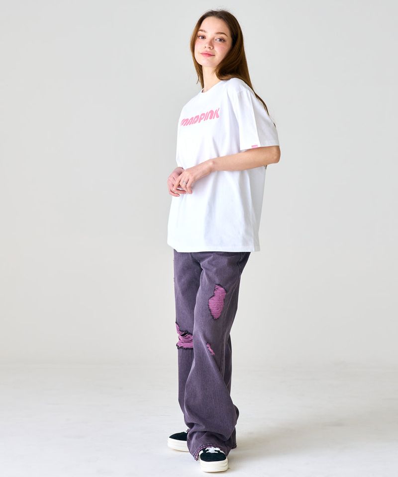 MP TWO TONE DAMAGE DENIM PANTS
