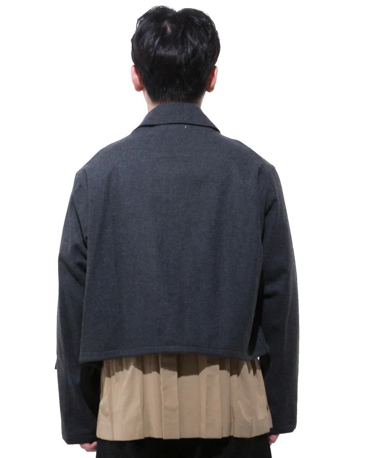 ウールクロップジャケット-GRAY (送料込)- WooStore