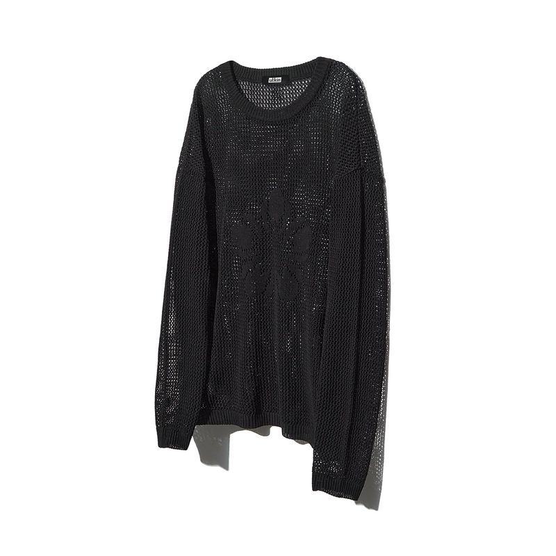 [24SS LSD COLLECTION] MUGUNG Crochet Knit Pullover_Black