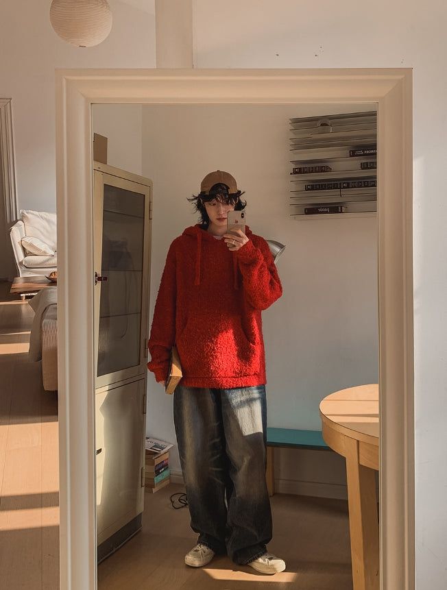Raise Boucle Knit Hood