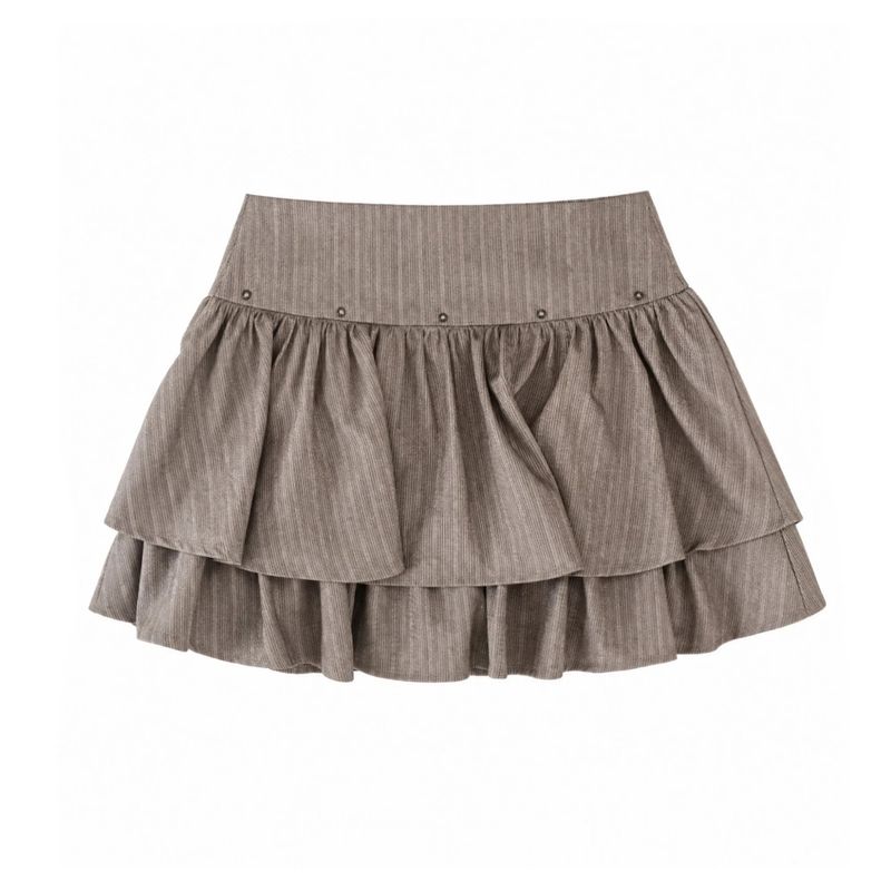 Mabel Ruffle Cord Mini Skirt