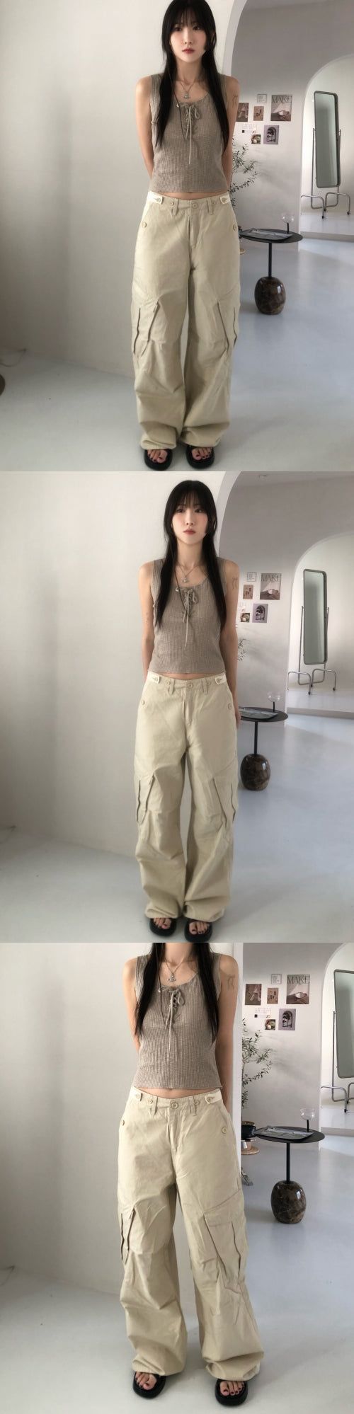 Draw cargo pants (2 colors)