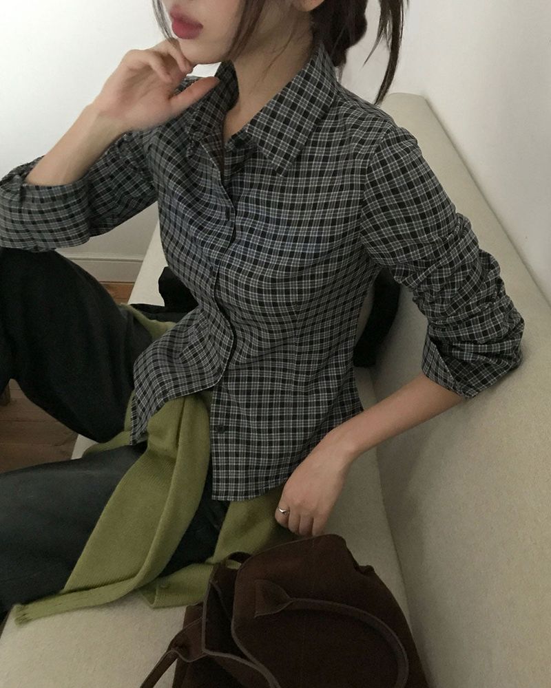 [ORIGINAL] Trick Slim Fit Check Shirt