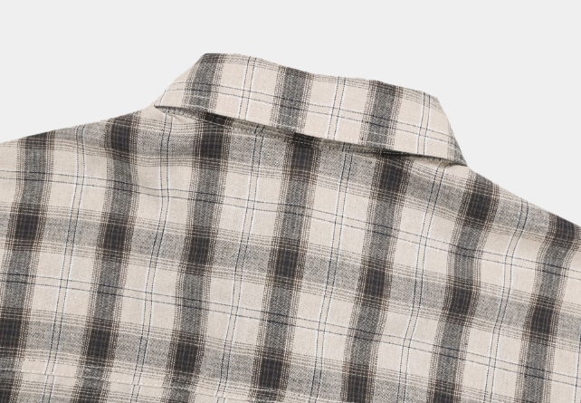 Lime Vintage Patch Pocket Check Shirt