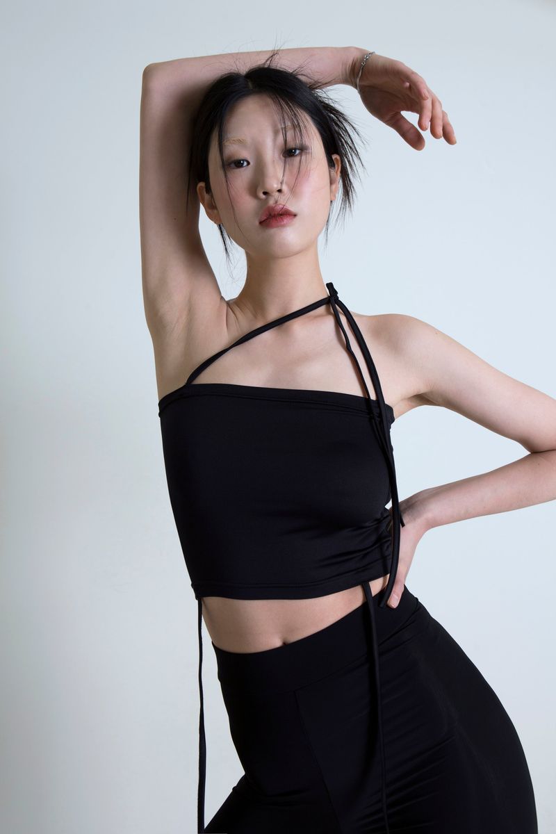 STRING TUBETOP BLACK