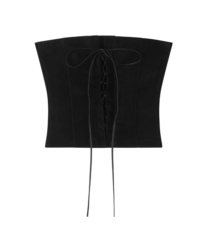 mnem（ムネム）の「[mnem] Velvet Leather Corset（Tops）」