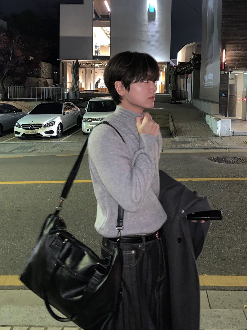 WHAT A LOOK（ワット ア ルック）の「Ford Elite Hacci Half-Turtleneck Knit（Tops）」
