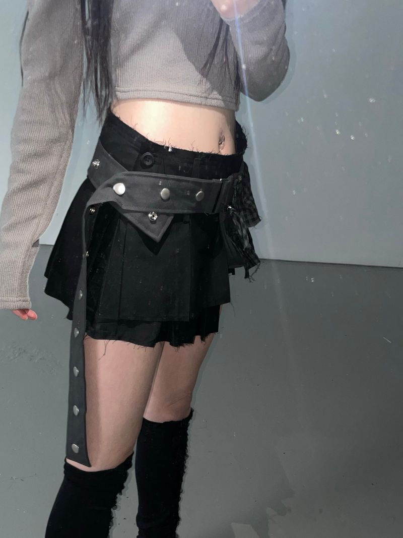 sibooya check belt bag(2 color)
