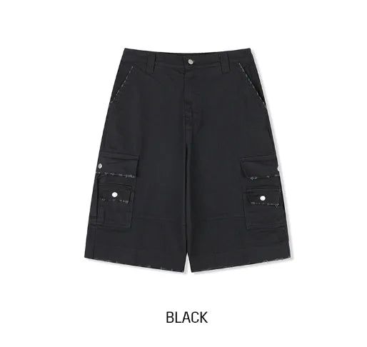 Mont Damaged Multi-Pocket Bermuda Pants