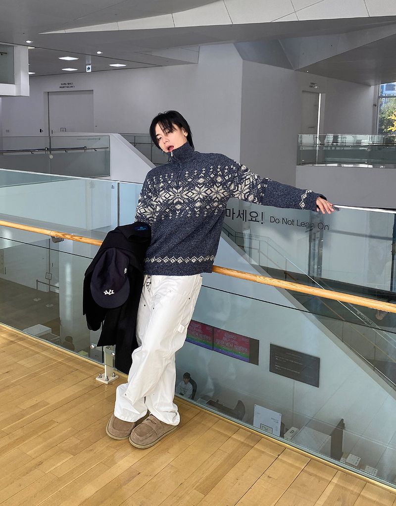 No.1000 P half zipper KNIT
