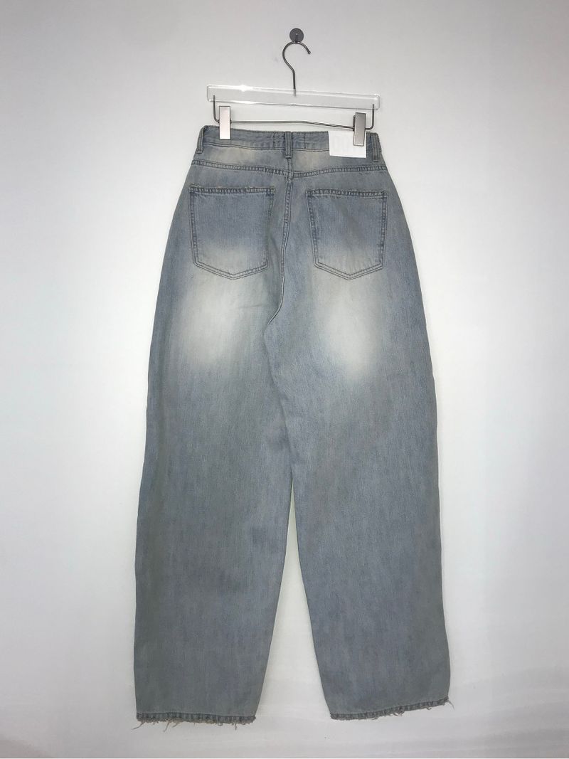 レースデニムワイドパンツ194 