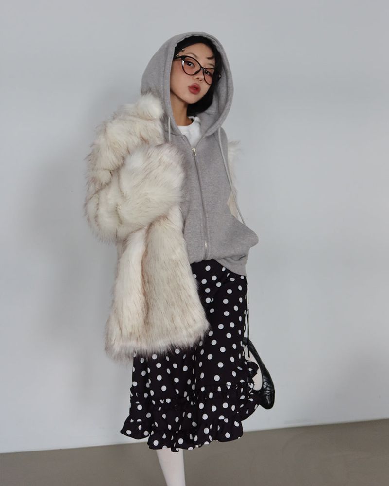 Napping Two-Way Daily Hooded Zip-Up
