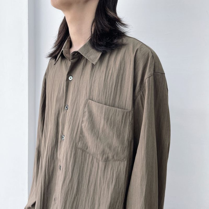 Smoky Taupe Texture Shirt