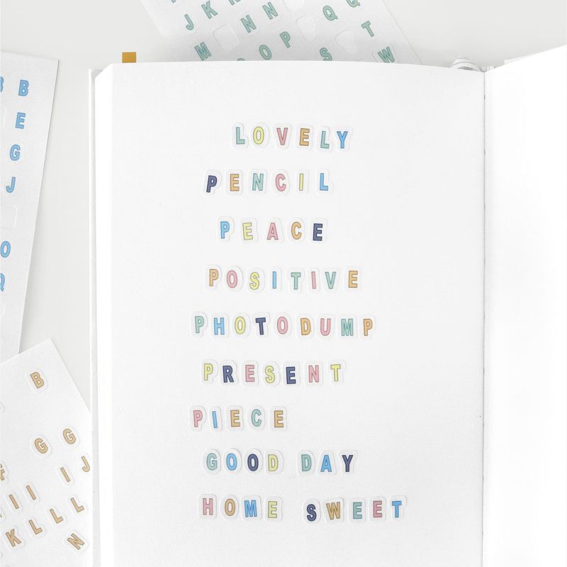 oab alphabet sticker set