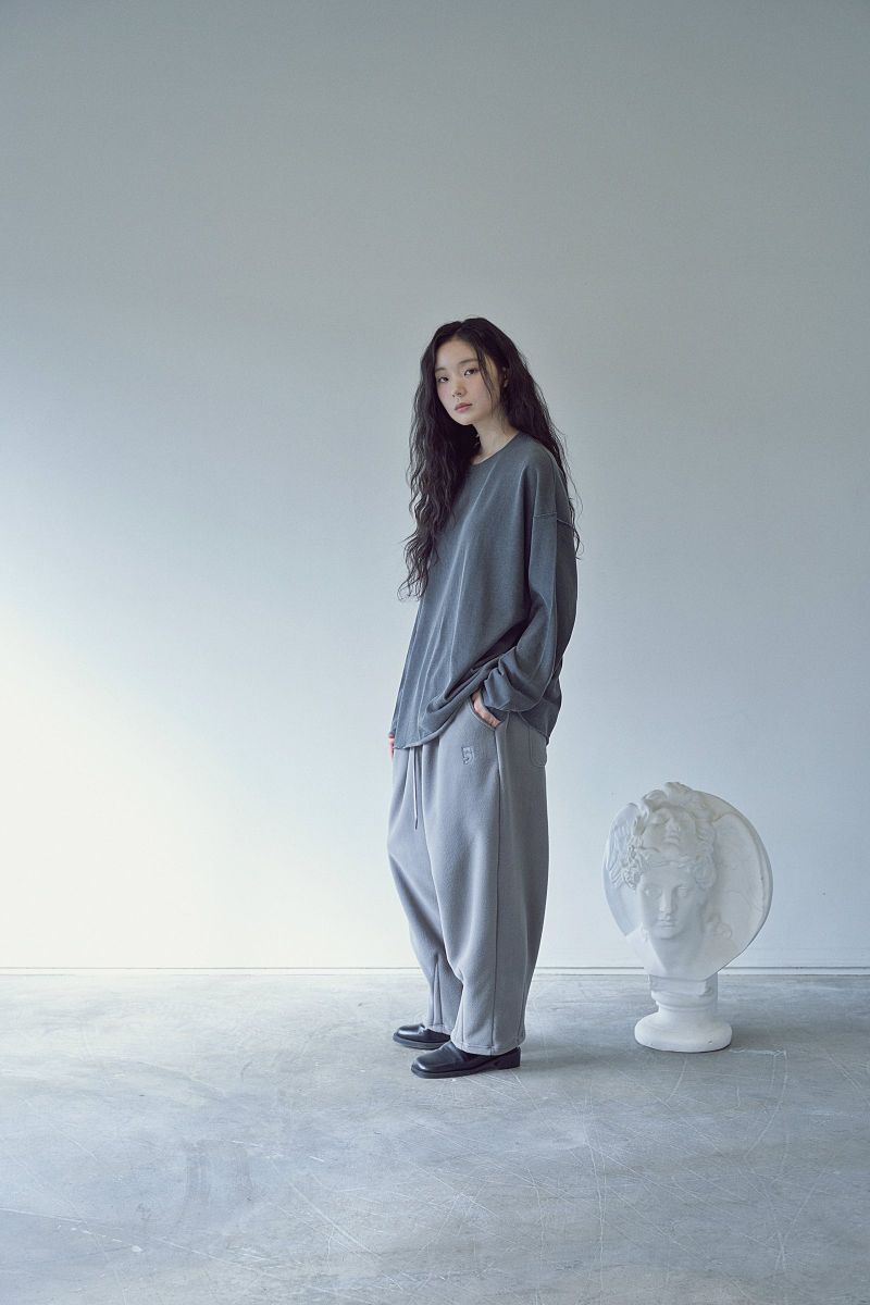 2-LAYER MICRO FLEECE SWEAT PANTS (Gray)