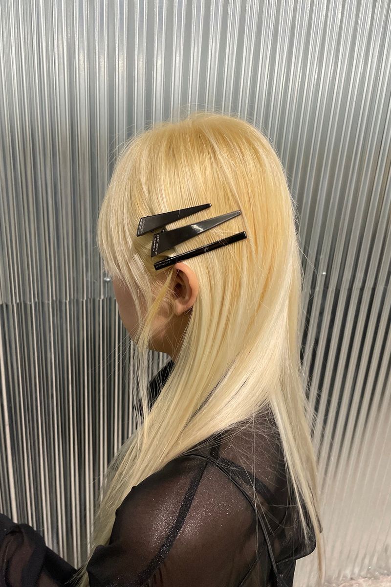 NO.364 [BLACK] HAIR PIN 3SET TRIANGLE