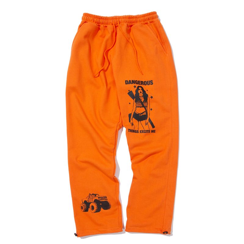 DANGEROUS SWEAT PANTS (ORANGE)