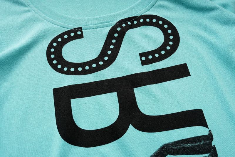 Meryl Lettering Slim Long Sleeve Top
