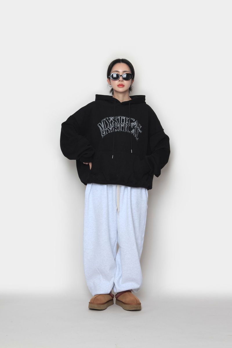 wool fluff balloon jogger pants