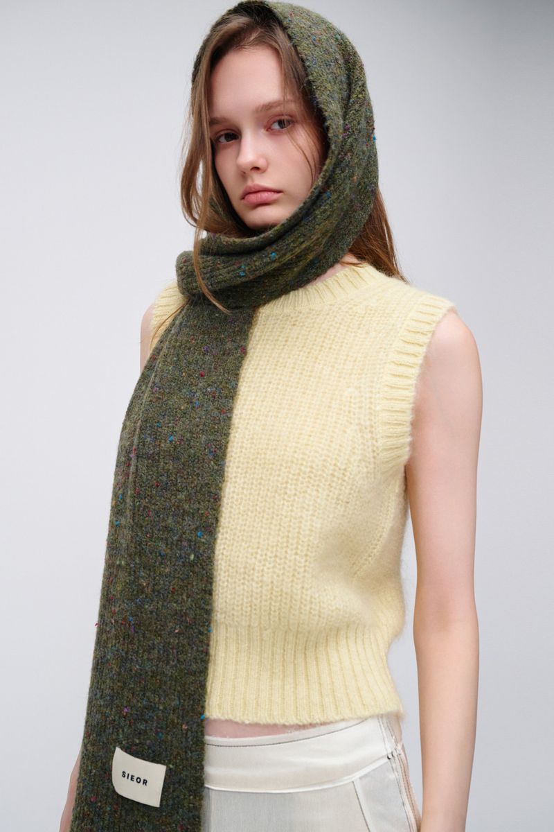 OLIVE muffler_khaki