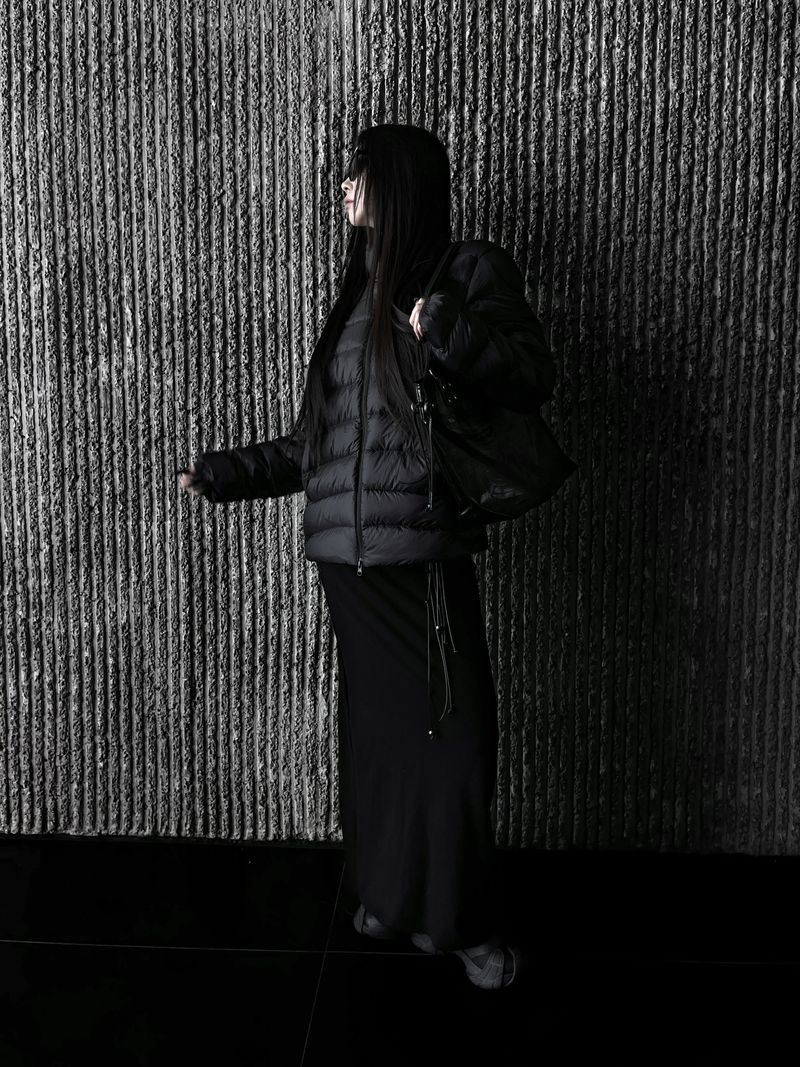 [unisex] aro duck down light puffer (2color)