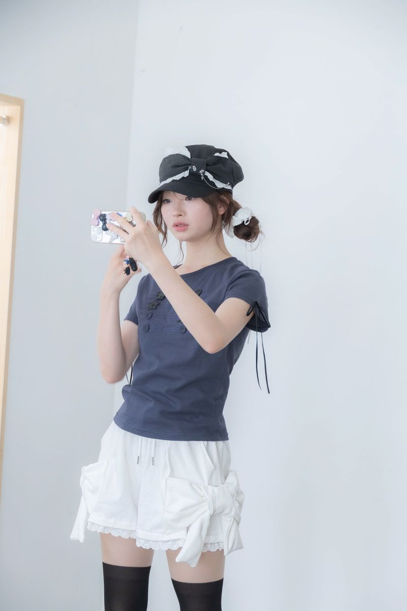 big ribbon pants(WHITE)