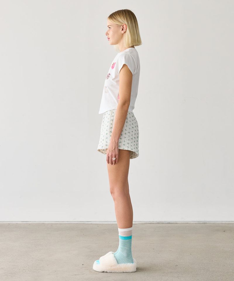 GRAPHIC CROP T WHITE
