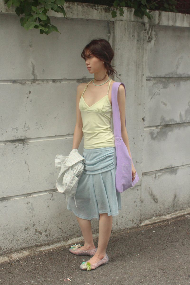 Portrait Wide Strap Shoulder Bag - Grape