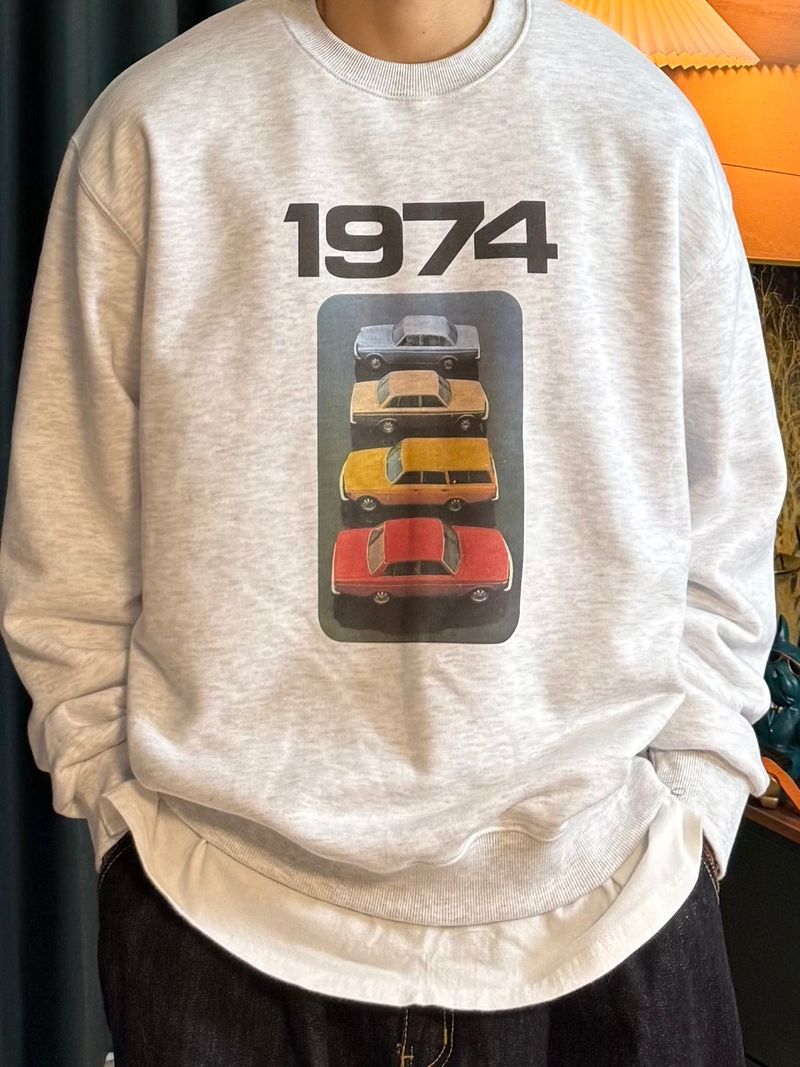 Old-Car basic Sweatshirt 3COLOR