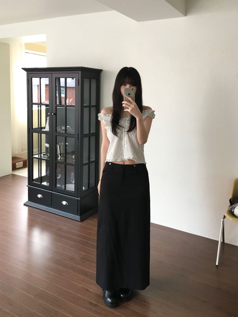 Flue Stripe Blouse (2 colors)