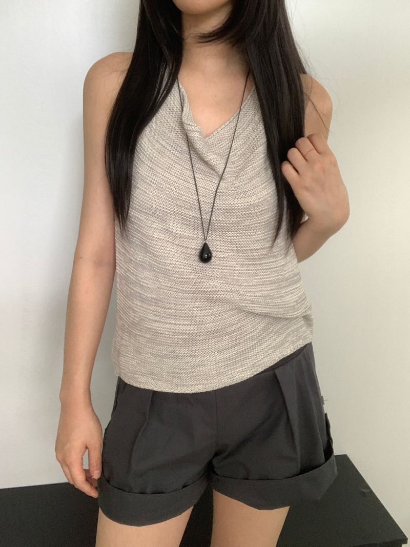 Teagan Roll-up Elastic-Waist Shorts
