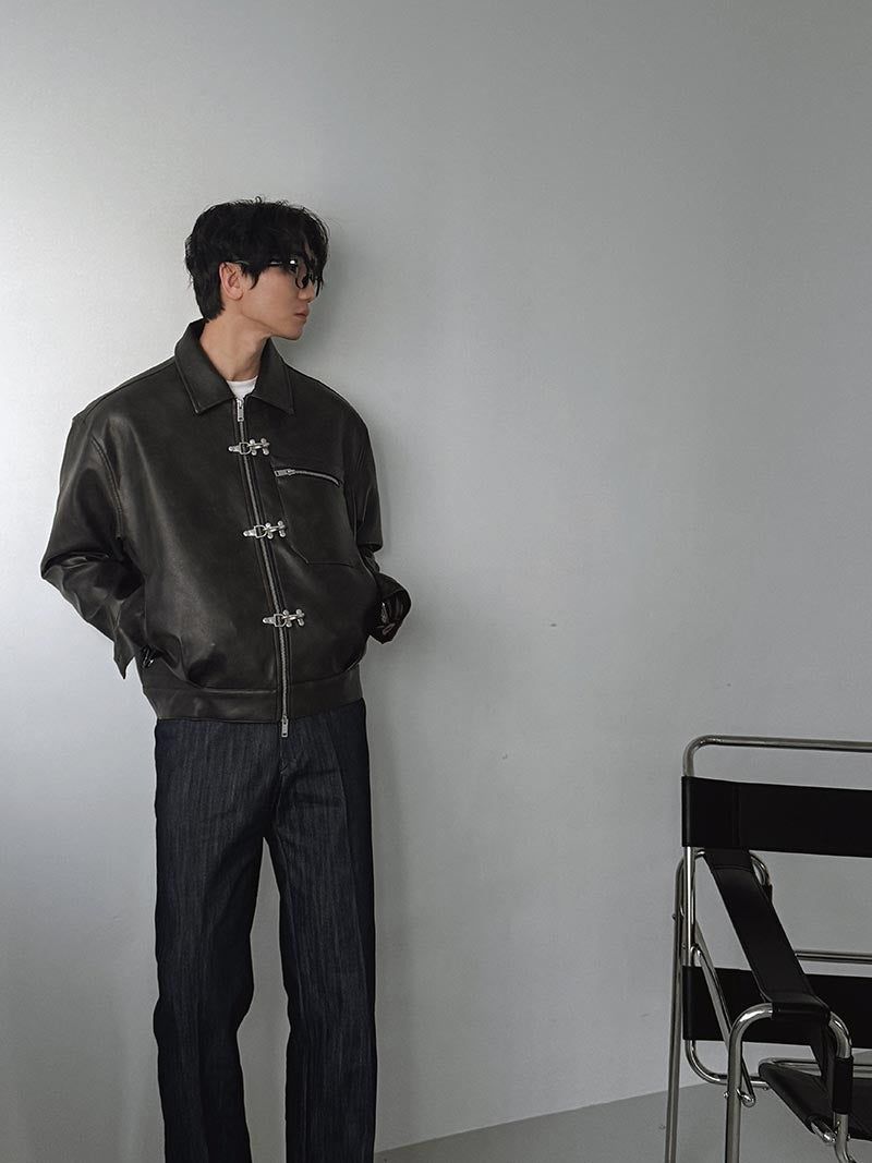 ASCLO Fireman Hook Leather Jacket