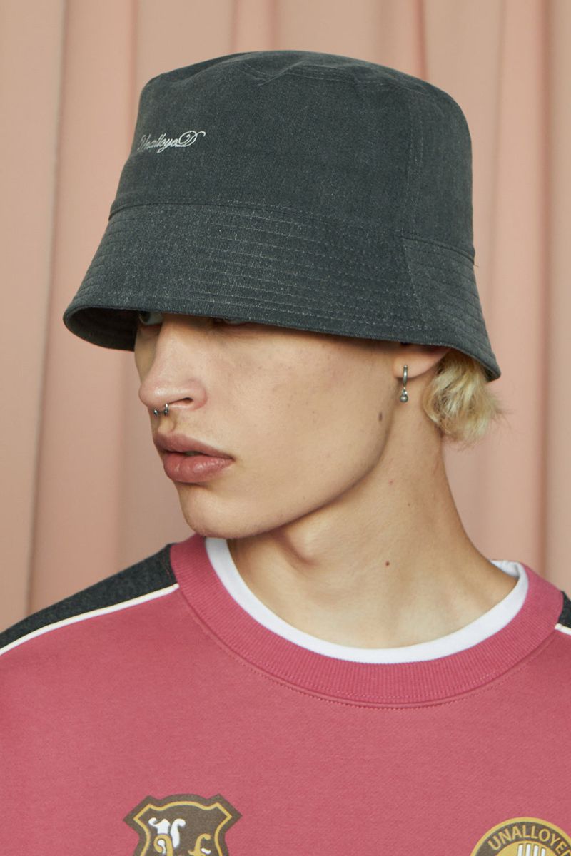 LOGO BUCKET HAT / CHARCOAL