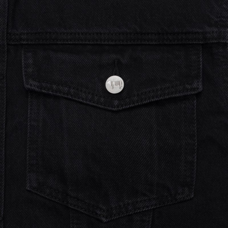 LOOSE FIT BLACK DENIM VEST code 21012