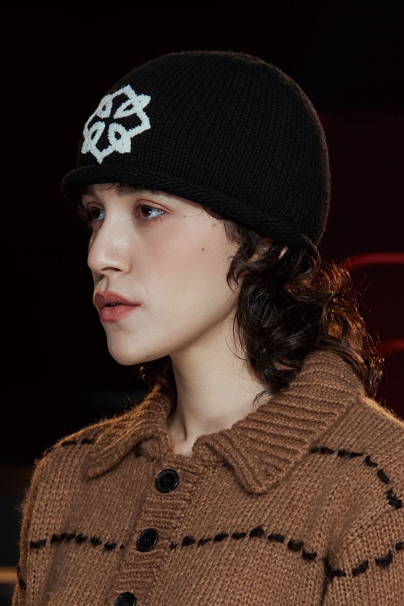 SYMBOL WOOL BEANIE / BLACK