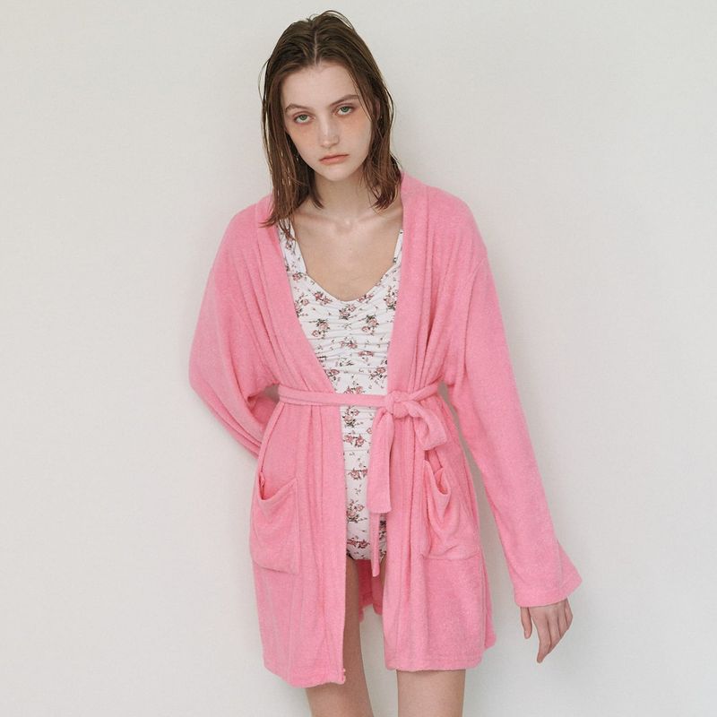  TOWEL BEACH ROBE, PINK