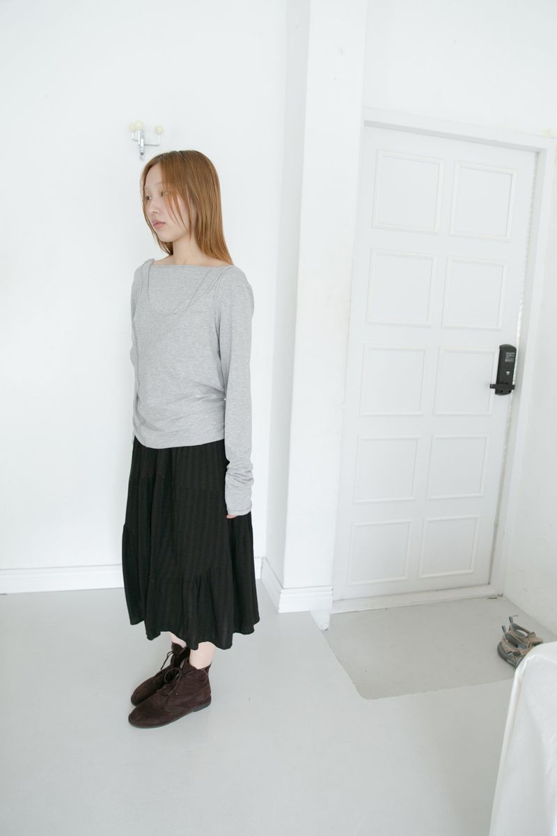 rocher flare skirt(2colors)