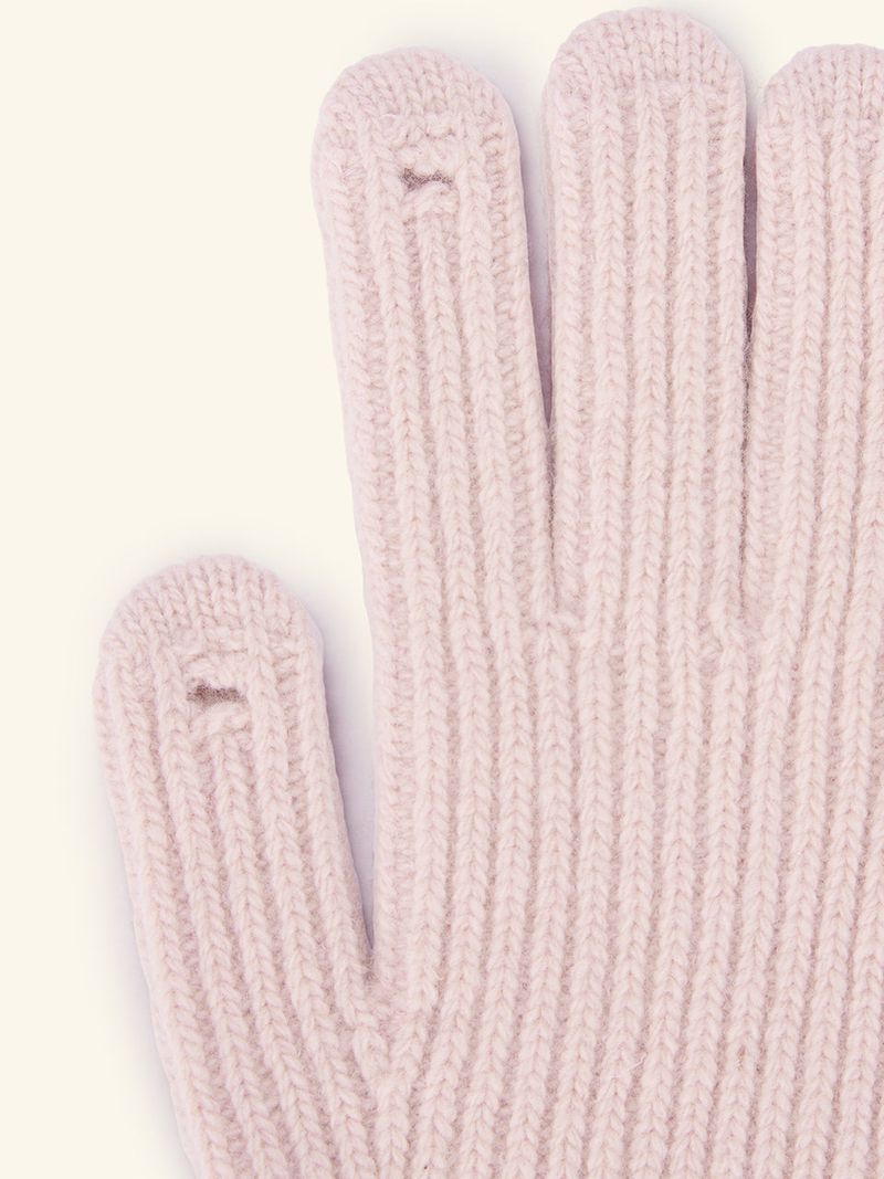 Label Finger Hole Long Glvoes