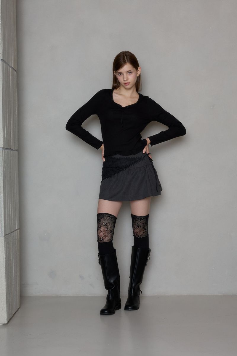HUSH YOKE GATHER SKIRT