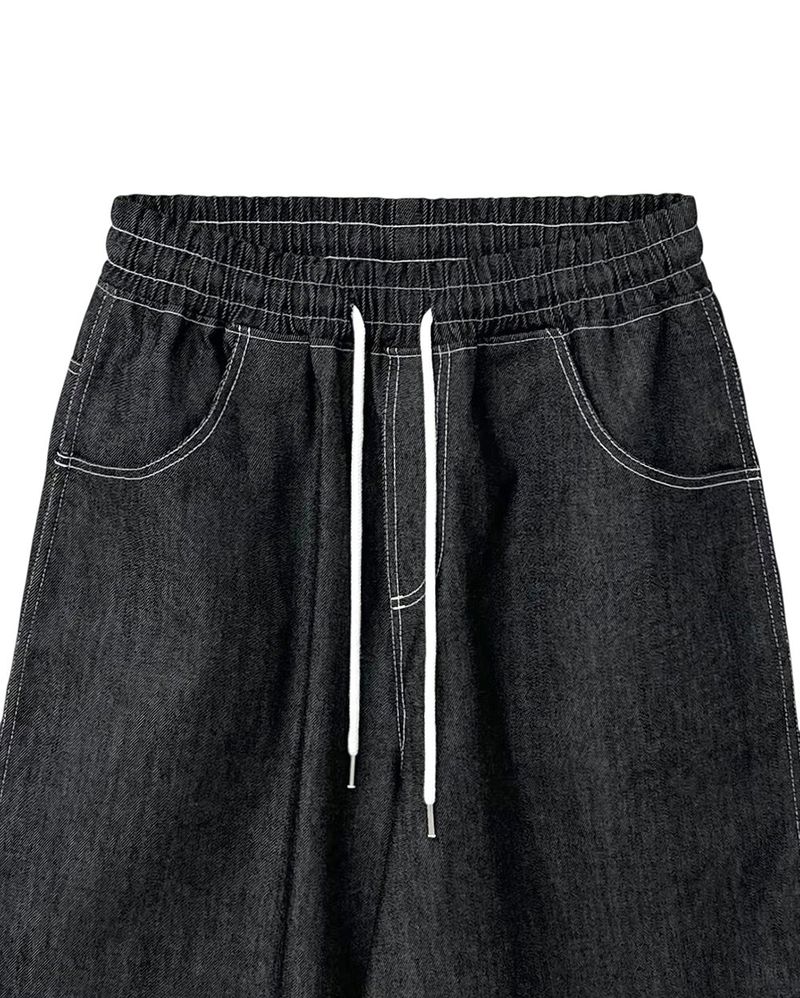 Stel Patch Bermuda Denim Pants