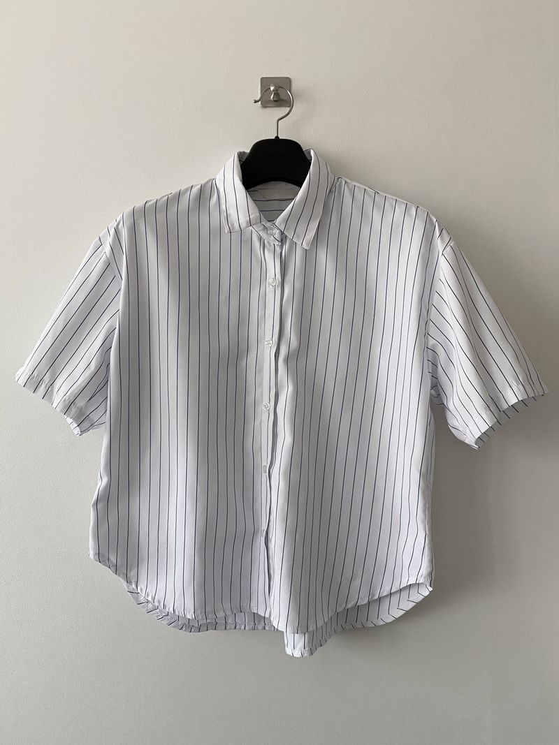 Pastel stripe half shirts